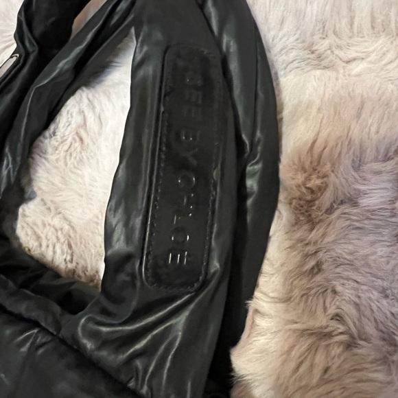 SEE BY CHLOE Black Puffer Joyrider Handbag - Picture 2 of 11